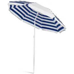 Serendipio Tanereef Stripe Beach Umbrella Navy Inner